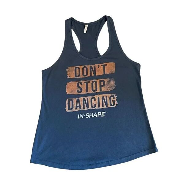 Ideal By Next Level Cotton Black Orange Graphic Tank Top Lightweight XL #1230 - Picture 6 of 12